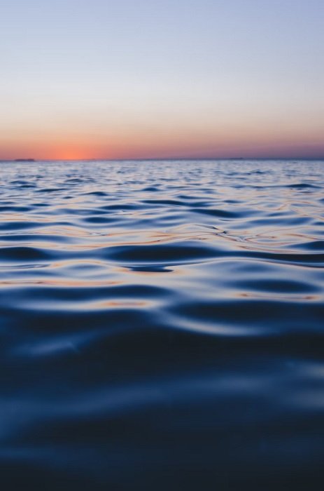 Close up of a calm ocean