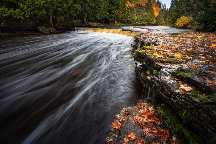 waterfall blurred water